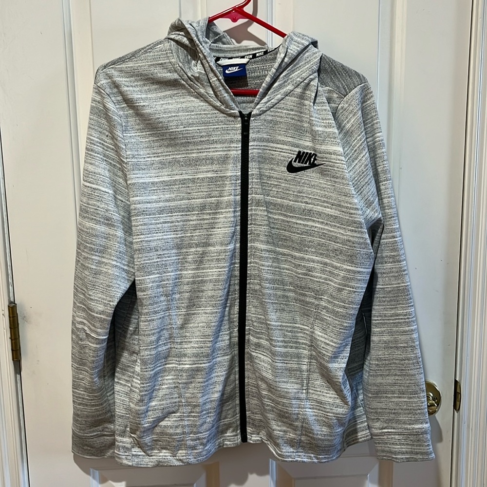 Nike grey full zip with back detail